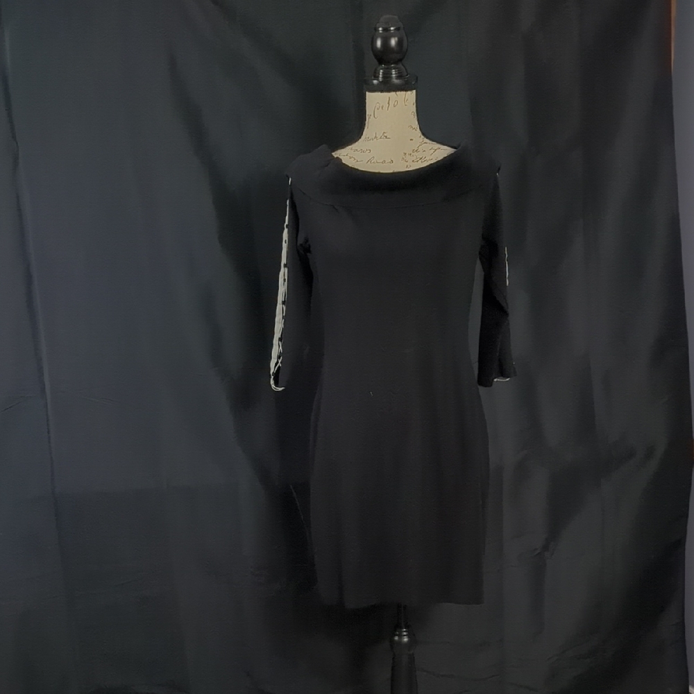 Project RUNWAY Elegant Black Long Sleeve Dress
